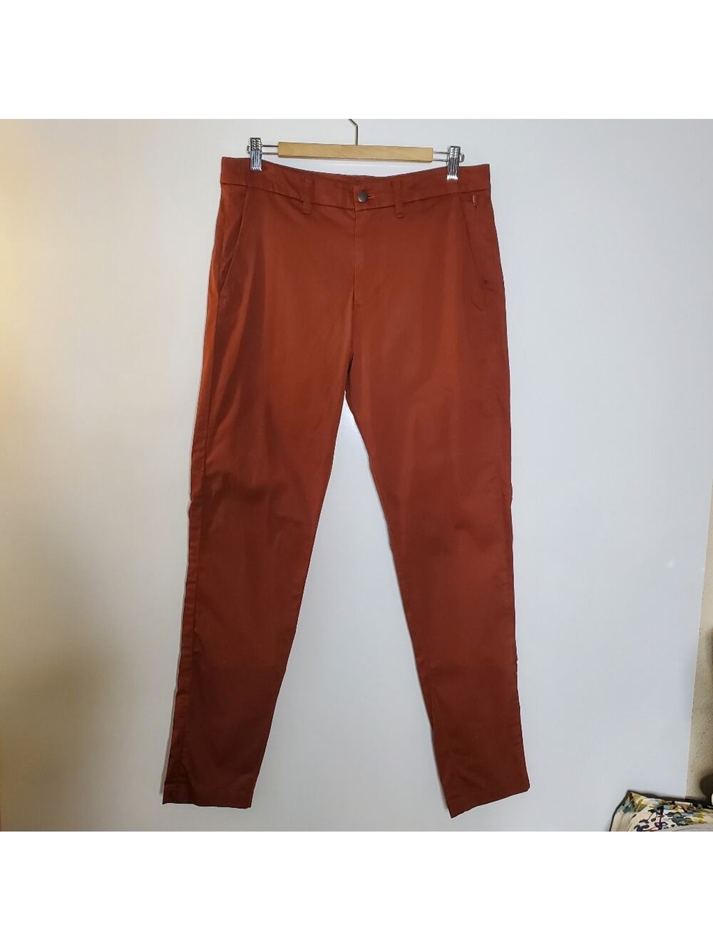 Lululemon ABC Commission Pants Size 32 Terracotta Slim Fit 4-Way Stretch LM5700S